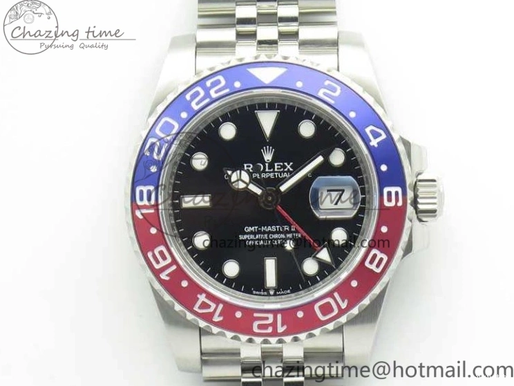 Black BPF SS On Bracelet BLRO Dial Jubilee Edition A2813 SS Maker 126710 GMT-Master Best II 0506